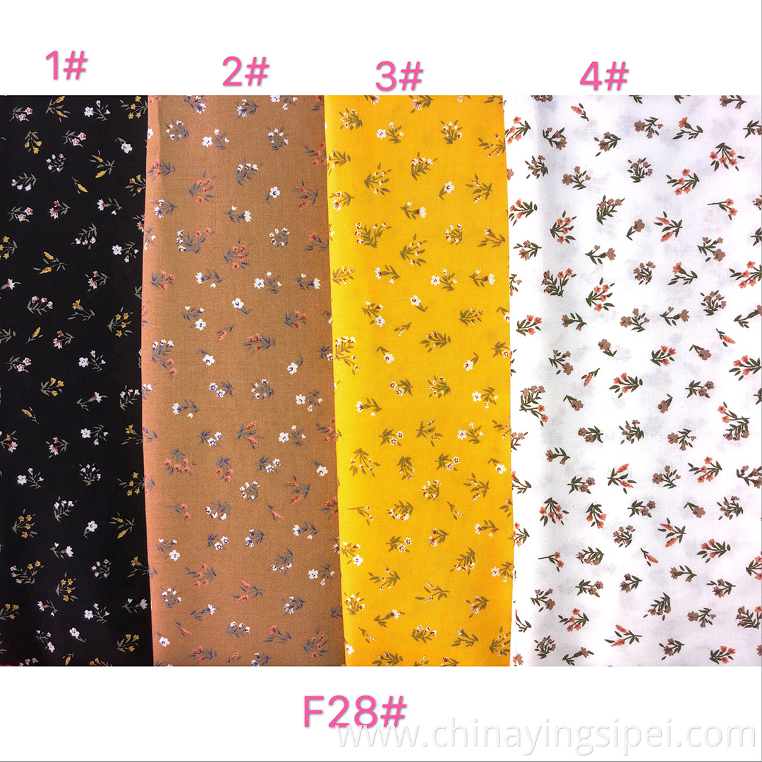 Professional Custom Twill Printed Floral Fabric 100% RAYON